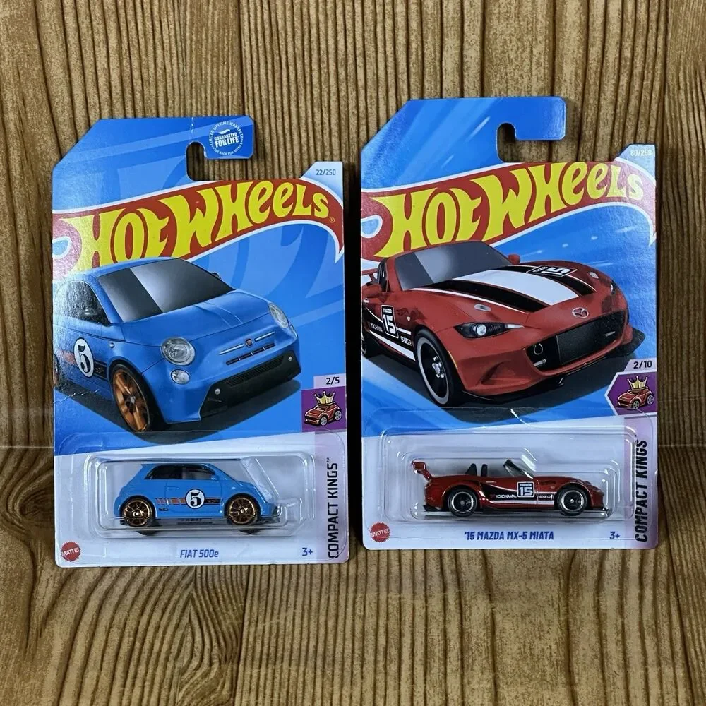 Hot Wheels Compact Kings ‘15 Mazda MX-5 Miata And Fiat‎ 500e 2 Car Lot